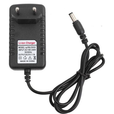 Adaptateur de chargeur Li ion à noyau de cuivre épais 21 V/1A chargeur de batterie au Lithium adaptatif prise ue