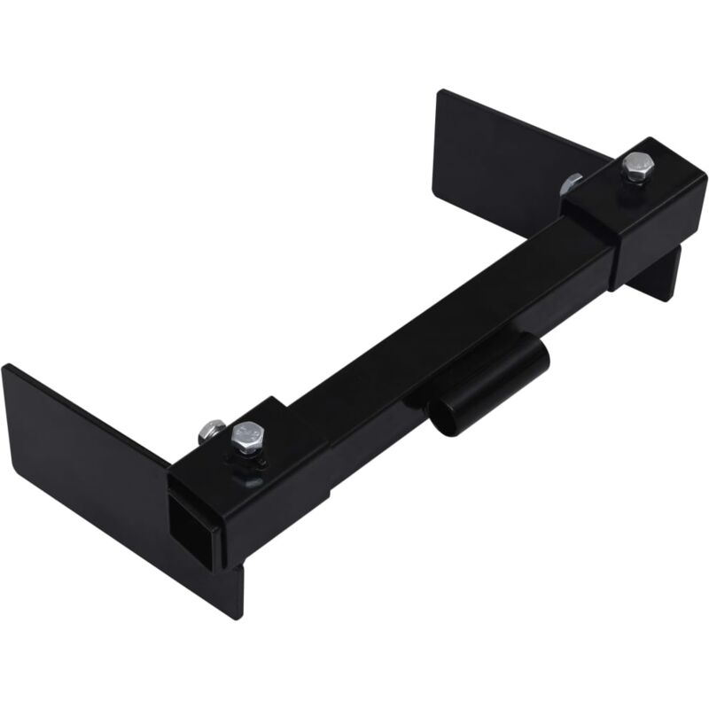 Vidaxl - Adaptateur de chasse-neige pour tondeuse à gazon Noir