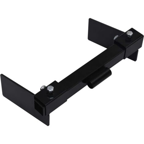 Adaptateur de chasse-neige pour tondeuse à gazon Noir vidaXL - Noir