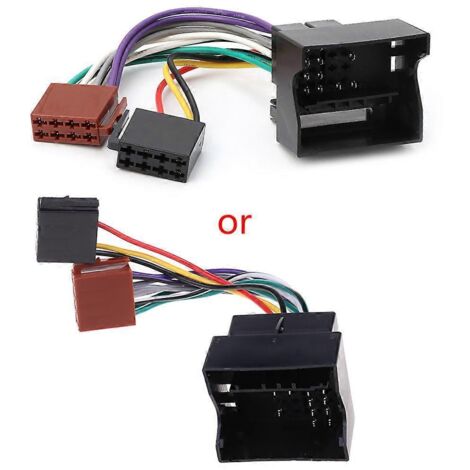 Adaptateur de connecteur de câblage ISO pour autoradio de voiture, compatible avec les modèles 207, 307 et 407.