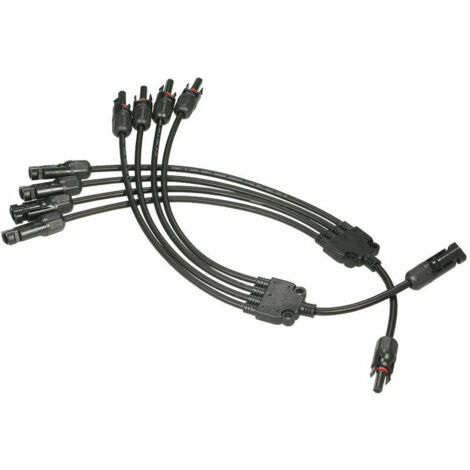Adaptateur De Connecteur De Cable De Panneau Solaire Mc4 Branche Y, 1 Paire M/FFFF Et F/MMMM 1 Paire M/FFFF Et F/MMMM