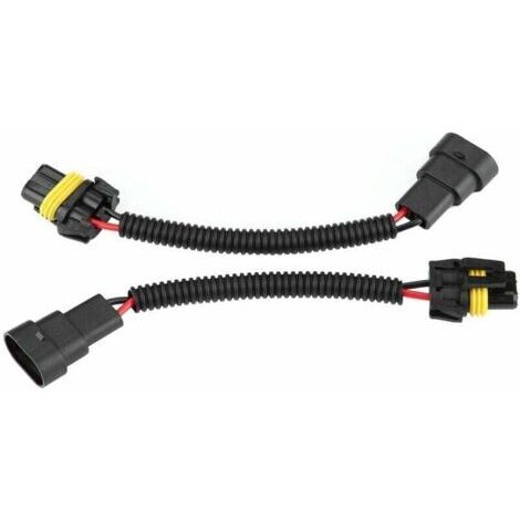 Adaptateur de connecteur de faisceau de câbles d'extension de feu antibrouillard 9005/9006 (lot de 2)