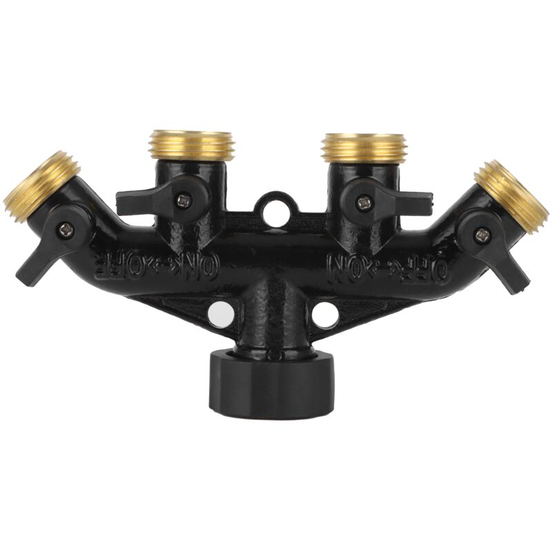 Adaptateur de connecteur de robinet de séparateur de tuyau d'eau à 4 voies pour le fil américain d'irrigation agricole