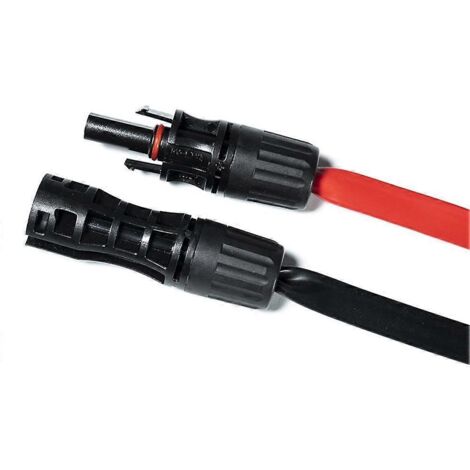 Adaptateur de connecteur pour panneau solaire, rallonge photovoltaïque coudée de 1 m --