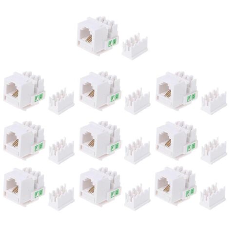 Adaptateur de connecteur RJ11 pour module téléphonique sans outil, prise vocale Telecom 6P4C Cat3