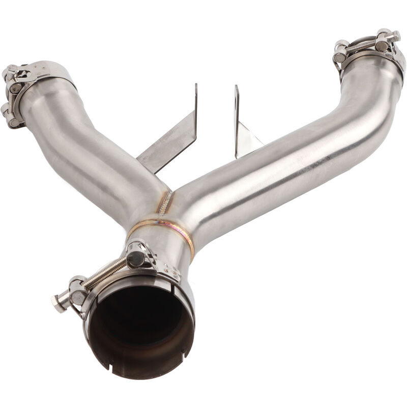 Jeffergarden - Adaptateur de liaison de lien de tuyau intermédiaire d'échappement de moto matériau en acier inoxydable adapté pour Kawasa-ki Z1000