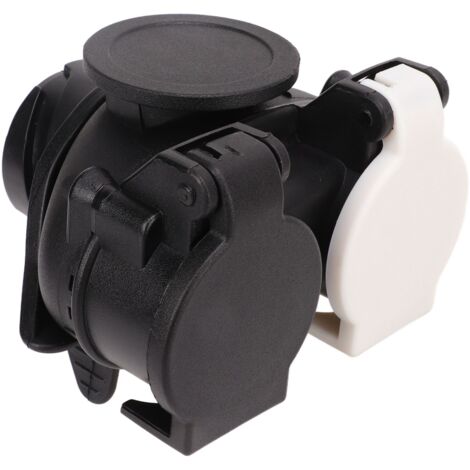 Adaptateur de Conversion de Prise de Remorque, Adaptateur de Prise de Remorque 13 Broches à 7 Broches Adaptateur de Conversion de Prise Double pour Toutes Les Prises de Remorque