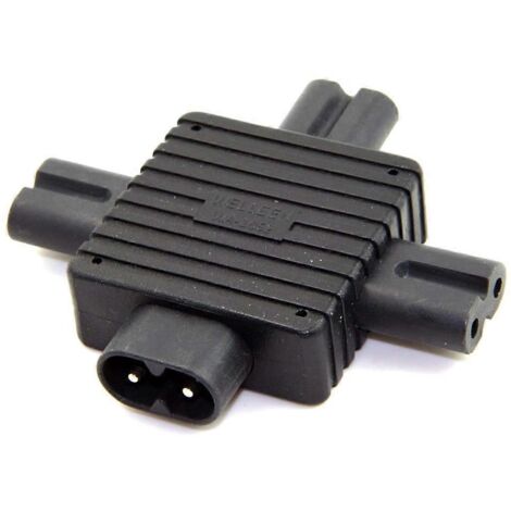 Adaptateur de conversion IEC320-C8 vers C7x3 pour ordinateur portable, convertisseur UPS-PDU