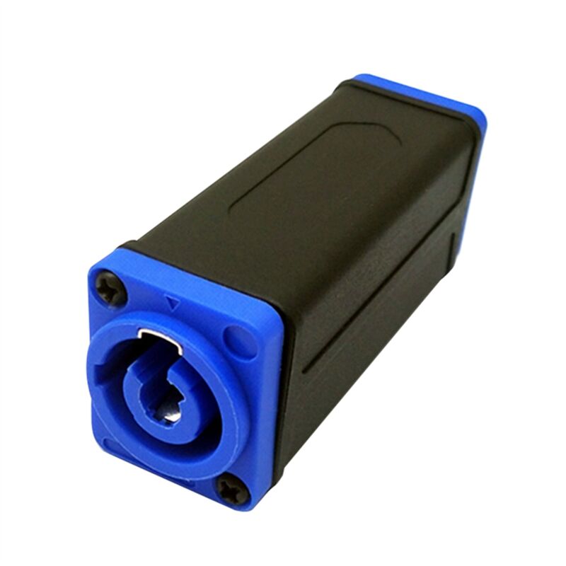 Adaptateur de Coupleur AC LED PowerCon, Connecteur D'Extension, Adaptateur Droit pour sur Panneau Speakon de Haute Qualité, Bleu à Bleu