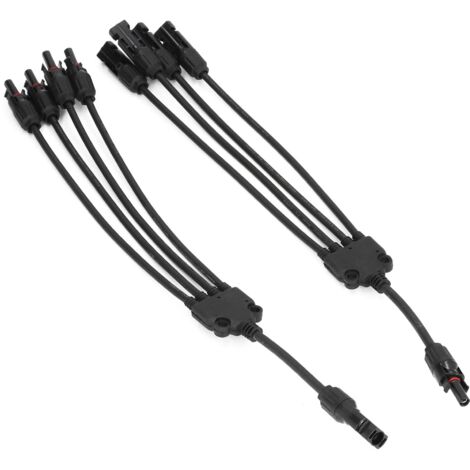 Adaptateur de dérivation en Y, connexion simple de prises solaires en parallèle pour une utilisation en extérieur