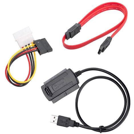 Adaptateur de disque dur IDE SATA vers USB 2.0 pour ordinateur (câble convertisseur)