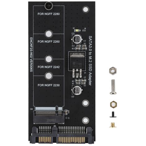 Adaptateur de disque dur SSD M.2 NGFF vers SATA 22 broches pour performances stables