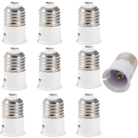 Adaptateur de douille de lampe pour ampoule E27 à B22, adaptateur de douille d'ampoule, convertisseur de base, douille de conversion