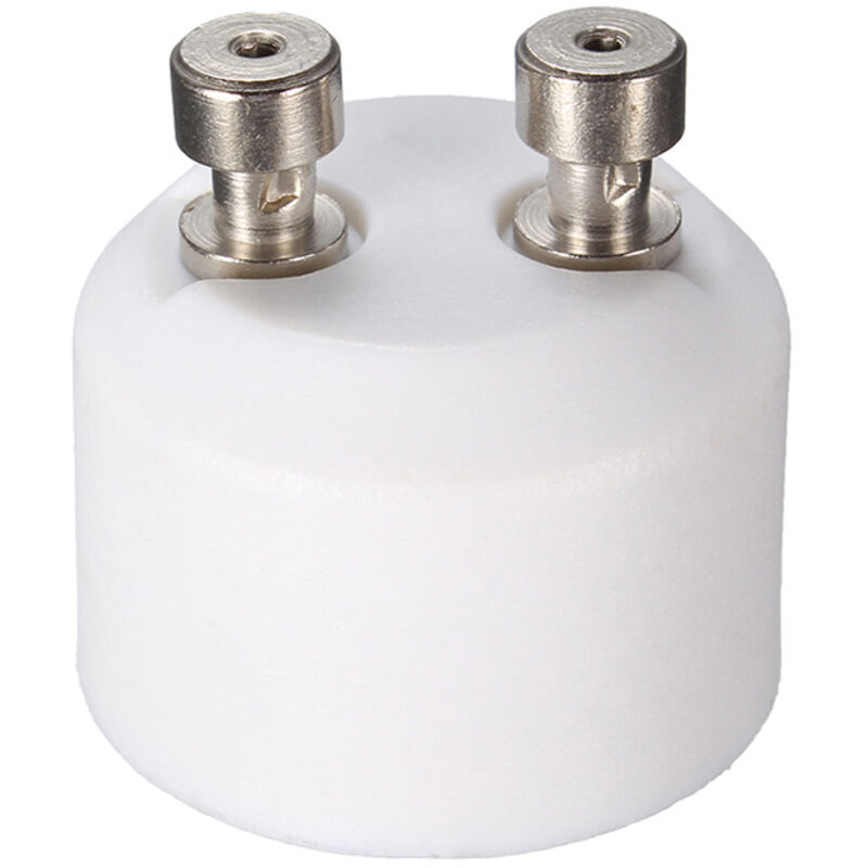 Adaptateur de douille GU10 femelle vers MR16 mâle, convertit lampe halogène en LED. Idéal pour remplacer vos spots sans changer l'installation