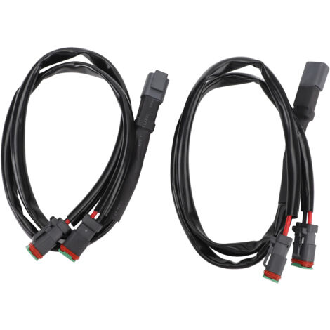 Adaptateur de Faisceau de Câbles DT, Connecteur Haute Puissance Résistant à la Chaleur, Barre Lumineuse LED à Double Sortie, Utilisation Pratique pour L'espace de Travail du (1 à.