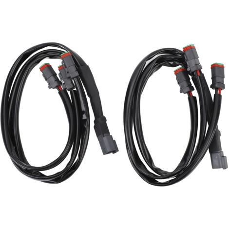 Adaptateur de faisceau de câbles DT, connecteur haute puissance résistant à la chaleur pour barre lumineuse LED 3 en 1, 2 pièces.
