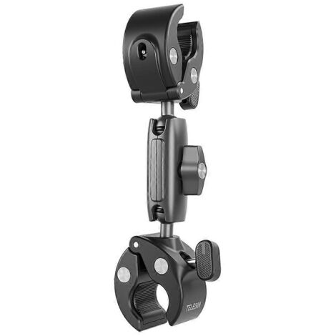 Adaptateur de fixation à double collier de serrage pour guidon de vélo avec deux joints