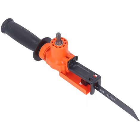 Adaptateur de Fixation de Scie Alternative, Convertisseur de Scie Alternative en Acier allié avec Poignée Antidérapante, Changez la Perceuse électrique en Scie, pour la Coupe du