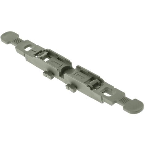 Adaptateur de fixation encliquetable pour rails de montage avec décharge de traction pour 1 connecteur