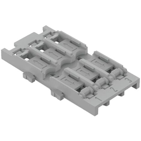 Adaptateur de fixation encliquetable pour rails de montage sans décharge de traction pour 3 connecteurs
