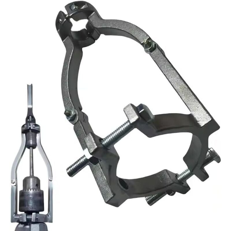 Laoa - Adaptateur de foret à trou carré, accessoire de mortaisage en acier inoxydable pour perceuse à colonne, support de fixation de forets à tenon,