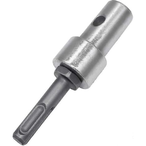 Adaptateur de foret, adaptateur professionnel à tige ronde pour 2 fentes et 2 trous pour foreuses de sol, pour SDS Plu