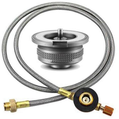 Adaptateur de gaz pour réchaud extérieur, convertisseur de gaz pour réchaud divisé, adaptateur pour bouteille de gaz pour le camping, la cuisine et les pique-niques.