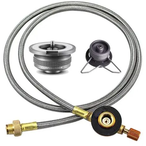Adaptateur de gaz pour réchaud extérieur, convertisseur pour réchaud divisé, adaptateur pour bouteille de gaz, idéal pour le camping, la cuisine et les pique-niques, accessoires pour réchauds portable