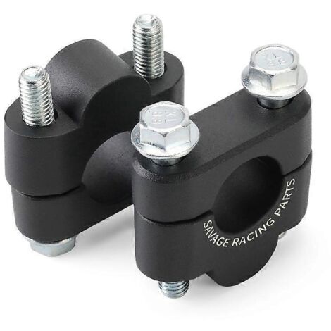 Adaptateur de guidon pour rehausseur de selle Yamaha, compatible avec les motos Yamaha. Adaptateur de guidon pour rehausseur de guidon et robinet. - Embout de guidon noir 2220