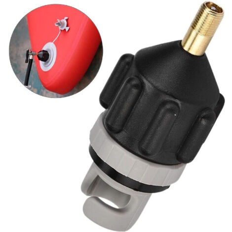 Adaptateur de Kayak, Adaptateur de Pompe SUP pour Radeau Nautique de Bateau Stand Up Paddle, Adaptateur de Gonflage de Valve dair de Pompe à air de Bateau pour Kayak,