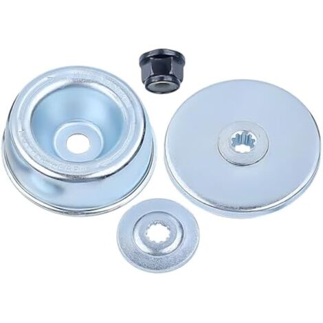 Adaptateur de Lame pour Tête de Débroussailleuse STIHL FS55 FS55R FS36 FS44 FS56 FS80 FS90 et Plus de Modèles, Plate Lame + Plaque Poussée + Rondelle Butée + Écrou 4 in 1 Kit