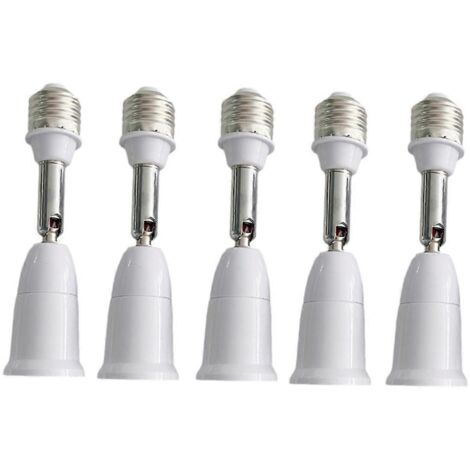 Adaptateur de lampe LED à culot E27 vers E27 flexible avec rallonge -