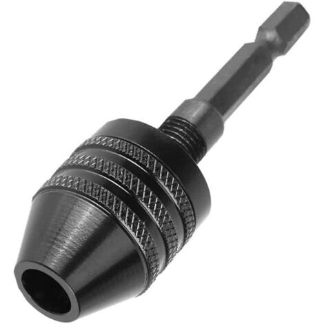 Adaptateur de mandrin avec mandrin de perceuse à convertisseur électrique sans clé à tige hexagonale de 0,8 à 8 mm