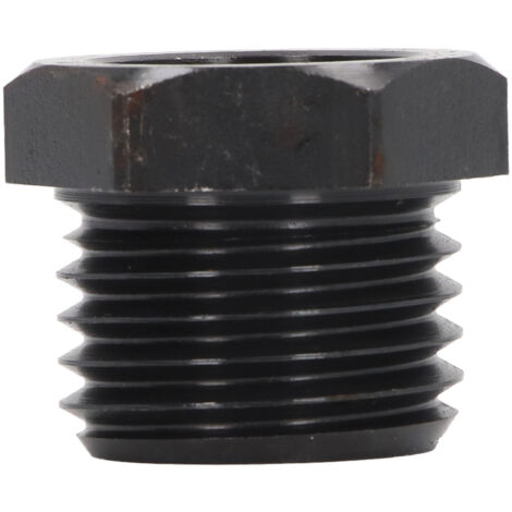 Adaptateur de Mandrin de Tour à Bois - Insert à Filetage 33mm Mâle & 25mm Femelle - Équipement de Tournage Multifonction en Acier 45 Noir, Dimensions 40mm x 40mm x 32mm, Idéal pour Atelier et Fabricat