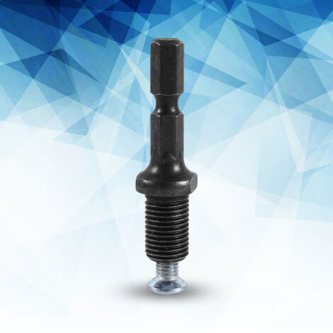 Adaptateur de mandrin pour marteau perforateur, filetage 3/8"-24UNF avec vis, tige hexagonale