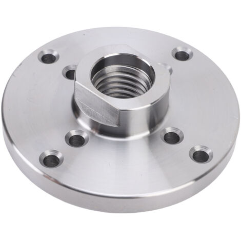 Adaptateur de mandrin pour tour à bois 1/4 pouce, filetage 1in-8TPI, plaque H en acier 45, 8 trous de fixation, durable et stable