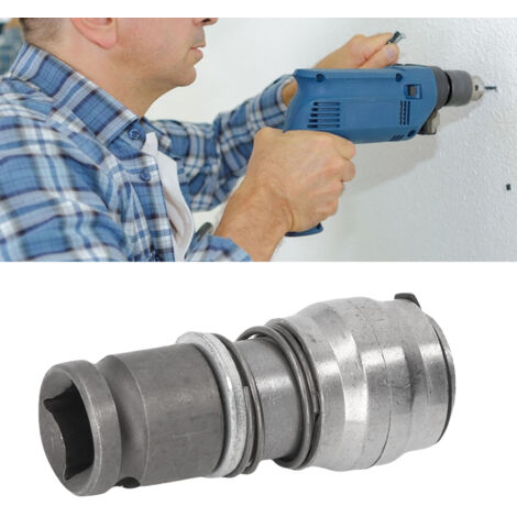 Adaptateur de Marteau Electrique Kit 8 Pièces pour Transformation Perceuse / Impact, Convertisseur Multi-Fonction en Alliage, Tête Conversion (65mm, 1118g)