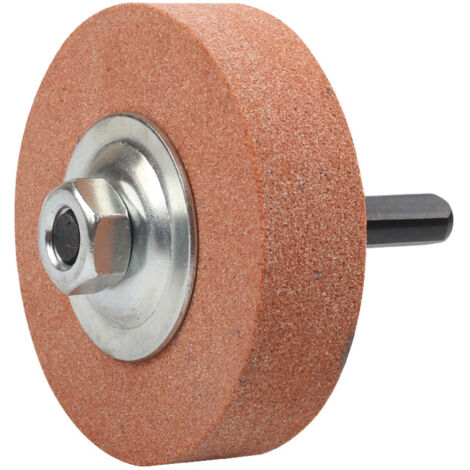 Adaptateur de meule et pierre à meuler de 75 mm, changez la perceuse électrique en machine de meulage pour le meulage du métal, le polissage, l'ébavurage (rouge)