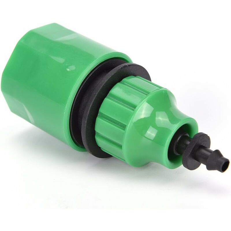 Adaptateur de micro irrigation, connecteur rapide en plastique pour tuyau d'arrosage avec connecteur barbelé de 6,35 mm, convient pour tuyau de 4/7
