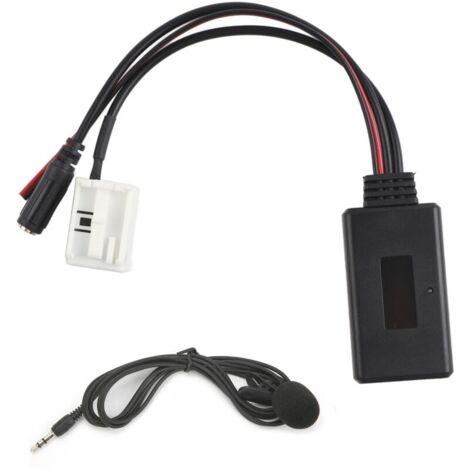 Adaptateur de micro mains libres pour autoradio RD4, Bluetooth, musique, AUX, appel téléphonique, 12 broches, adapté pour Peugeot