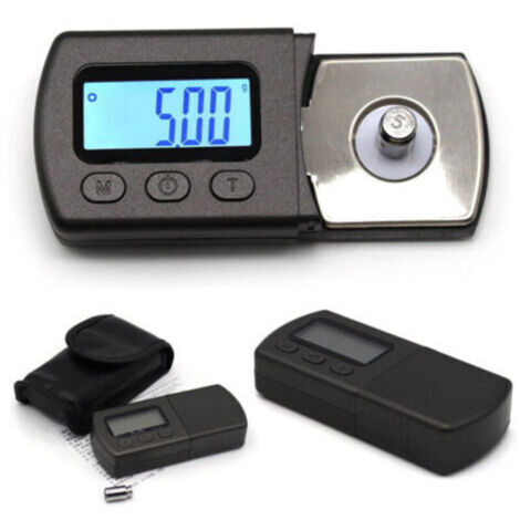 Adaptateur de mini-balance numérique, aiguille de tourne-disque, testeur de force de stylet de platine numérique, disque LCD de phonographe avec rétroéclairage