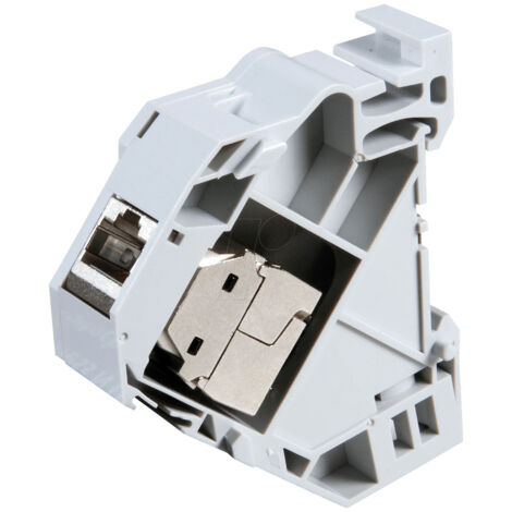 Adaptateur de module pour rail DIN pour module keystone RJ45, sans module
