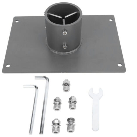Adaptateur de Montage Satellite à Pivot pour Antenne, Kit de Fixation en Tube Plat Alliage Aluminium Gen 3 Uta 232, Connexion Polaire jusqu'à 62mm, Stabilité Vent Fort 300lbs.