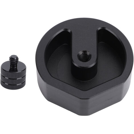 Adaptateur de montage sur trépied en alliage d'aluminium, support de montage robuste pour remorque, Yacht, véhicule de Camping, noir.