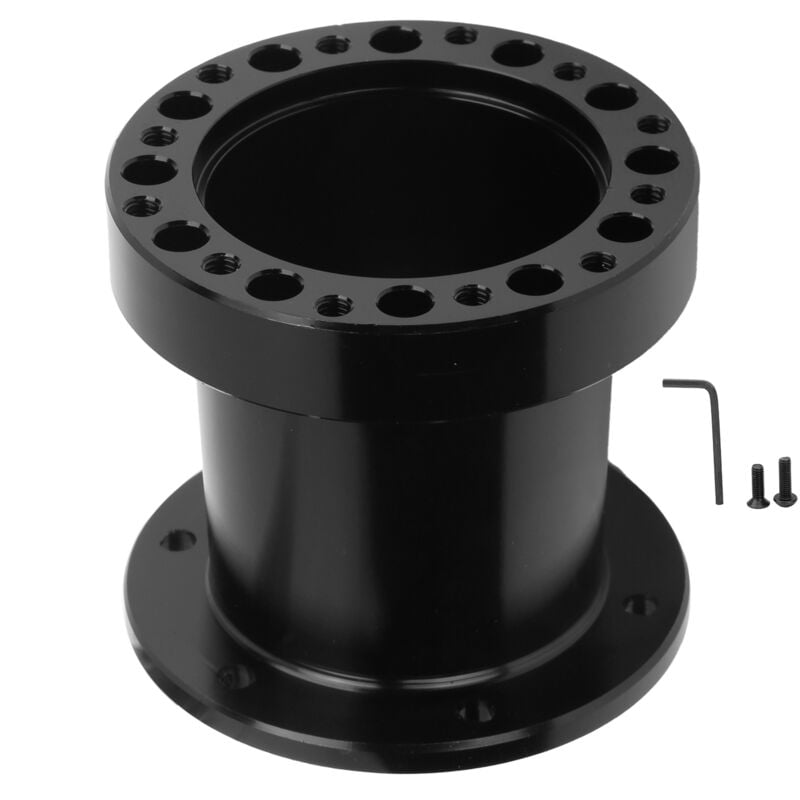 Adaptateur de moyeu à dégagement rapide pour volant de 3 pouces, déconnexion de rehaussement universel pour voiture, noir