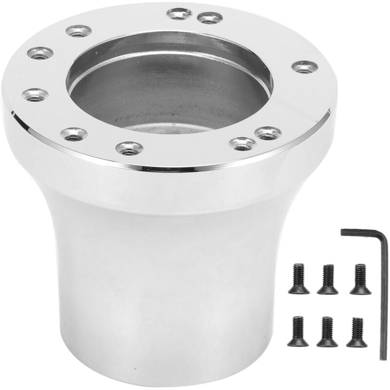 Adaptateur de moyeu de volant 5/6 trous pour modèles de voiturettes de golf ds Club Car 1984 et plus Couleur chrome brillant