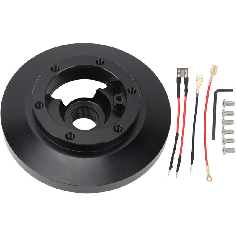 Adaptateur de moyeu de volant 6 trous Kit d'adaptateur de moyeu court universel pour M3 Z3 318 325 E39 840i 850i Noir