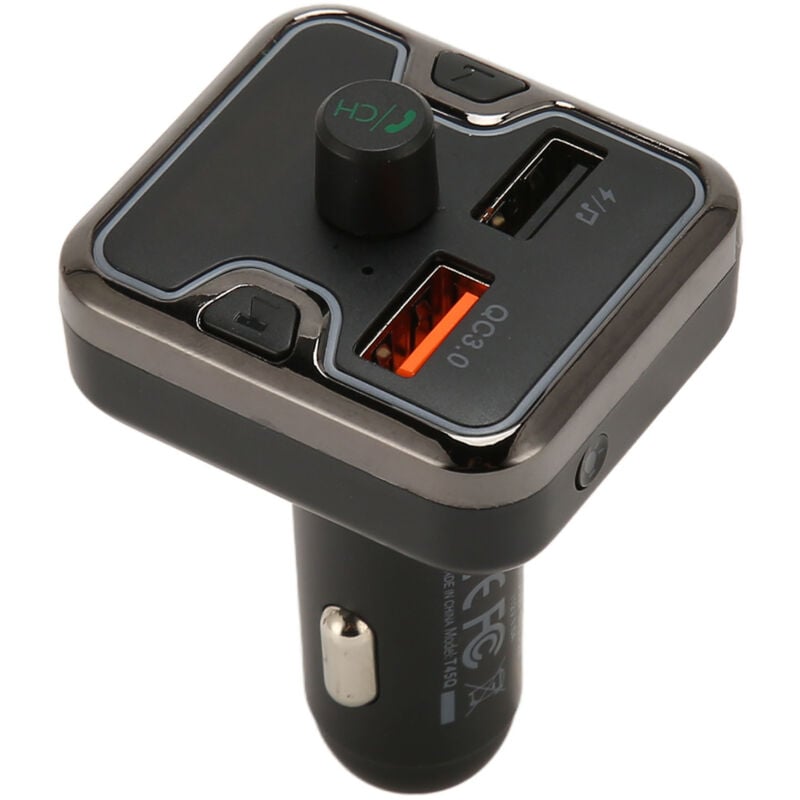 Gotrays - Adaptateur de musique de voiture, appel mains libres, son sans perte, charge rapide, Navigation, invite vocale, transmetteur Bluetooth pour