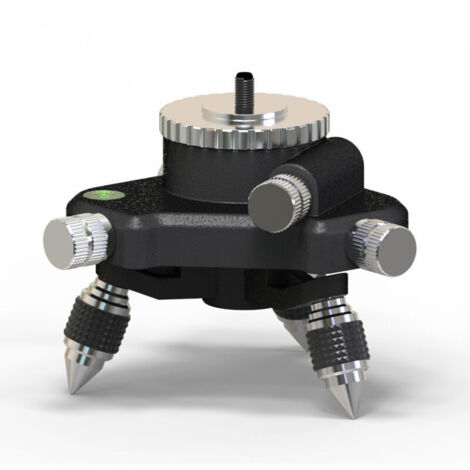 Adaptateur de niveau laser – Base rotative à 360° pour connecteur de trépied de niveau laser de ligne, base de trépied pivotante pour adaptateur de niveau de 6,35 mm et 5/8