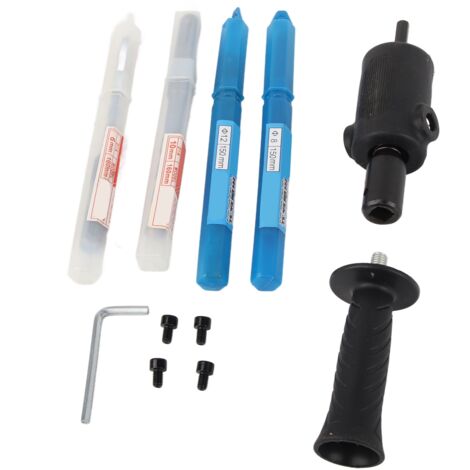 Adaptateur de perceuse à percussion avec embouts, vis et poignée pour outil électrique